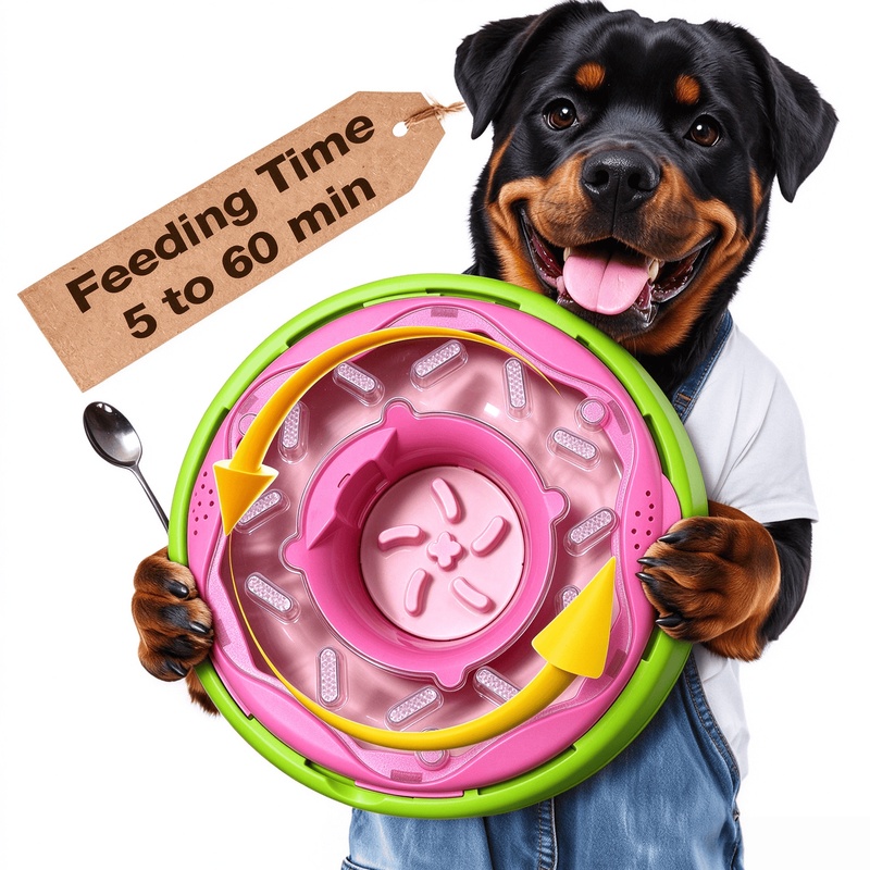 Dog Puzzle Feeder Toy - Halloween Donut Treat Dispensing Tray Brain