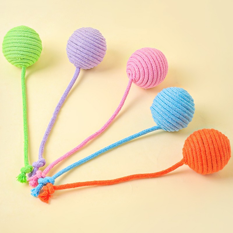 Cat Toy Cotton Ball Cat Toys I - Interactive Squeaky Plush Dog Toy 评论和价格
