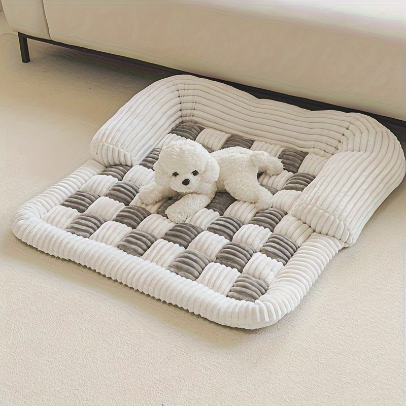 Plaid Pet Bed Mat , Super Soft - Pet Beds 评论和价格