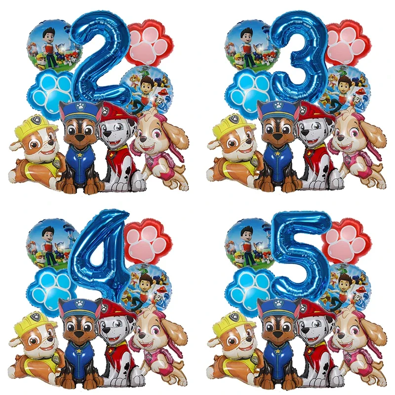 9pcs Cartoon Paw Patrol Foil B - Dog Toys 评论和价格